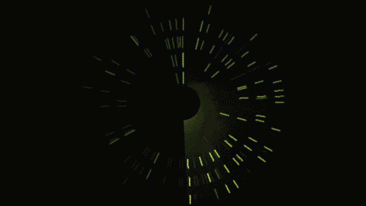 cycle: a clock face of strokes