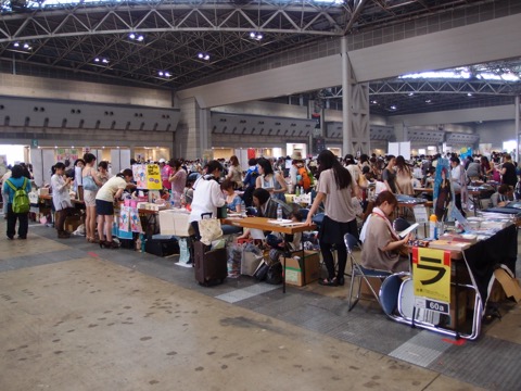 Doujinshi booths at Comiket