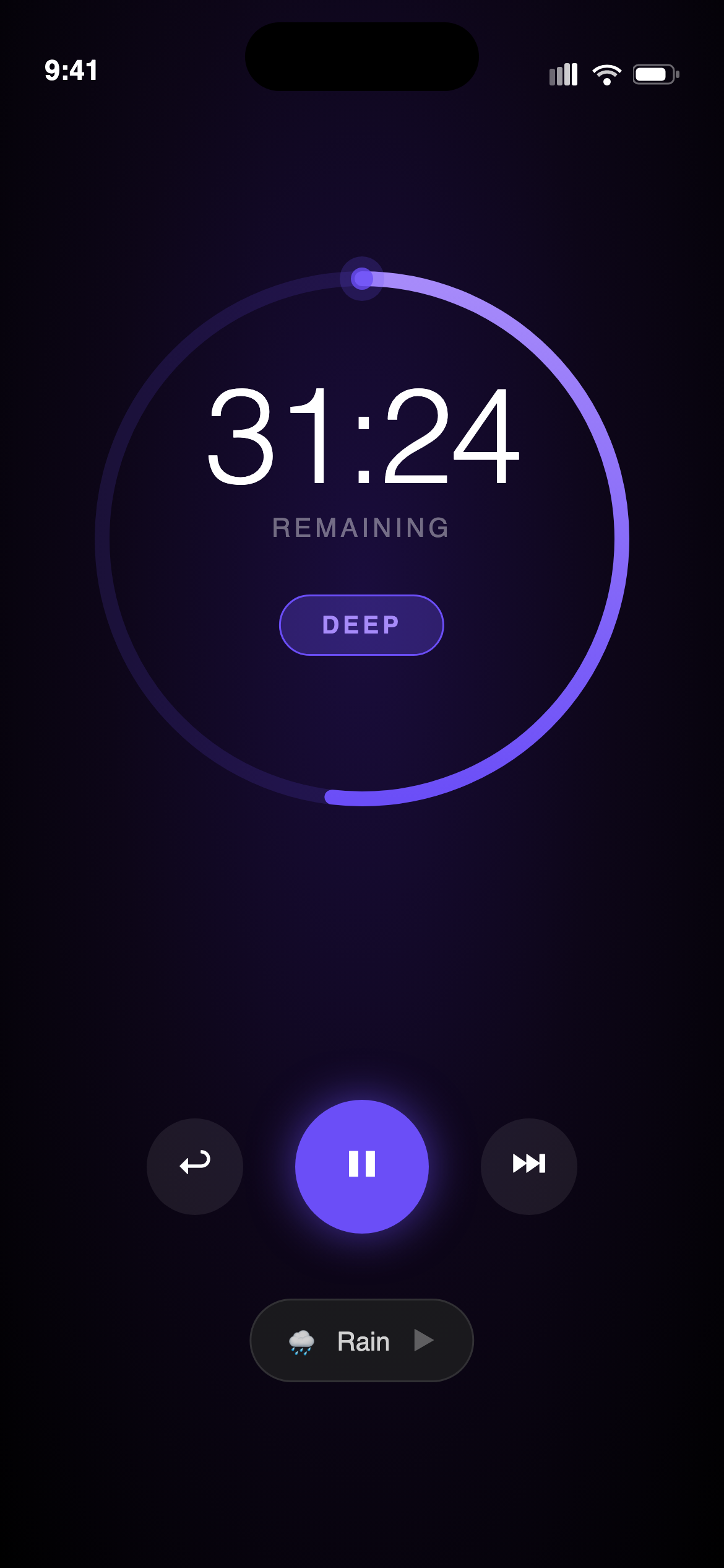 Flux main screen