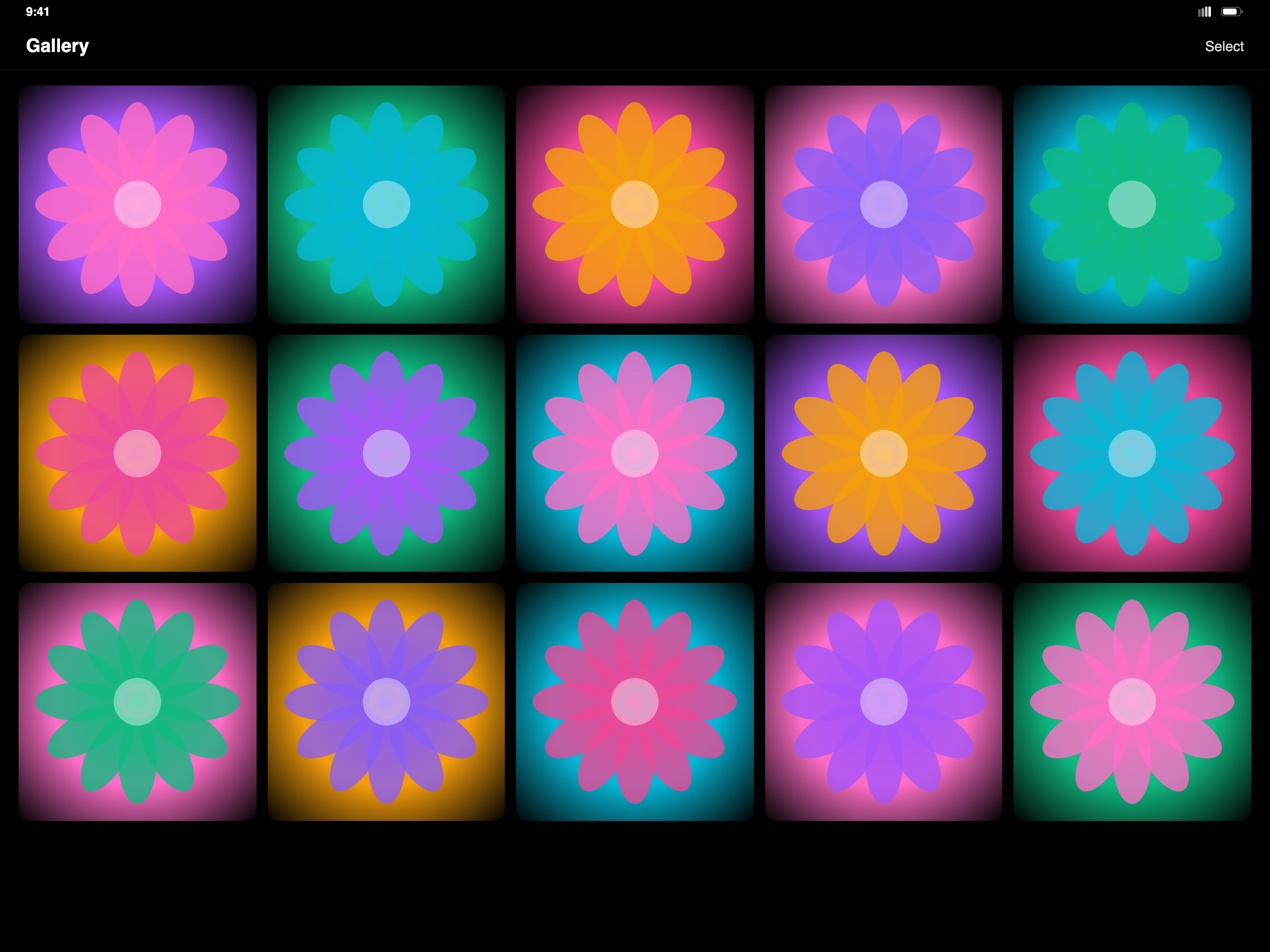 Kaleido on iPad 2